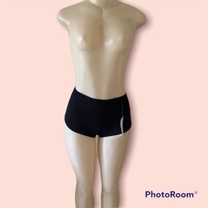 NWT Chrome Black Spandex Shorts Size M
